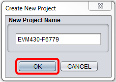 Create New Project Window