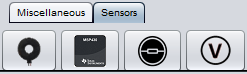 Sensors and Controller Selection Tab