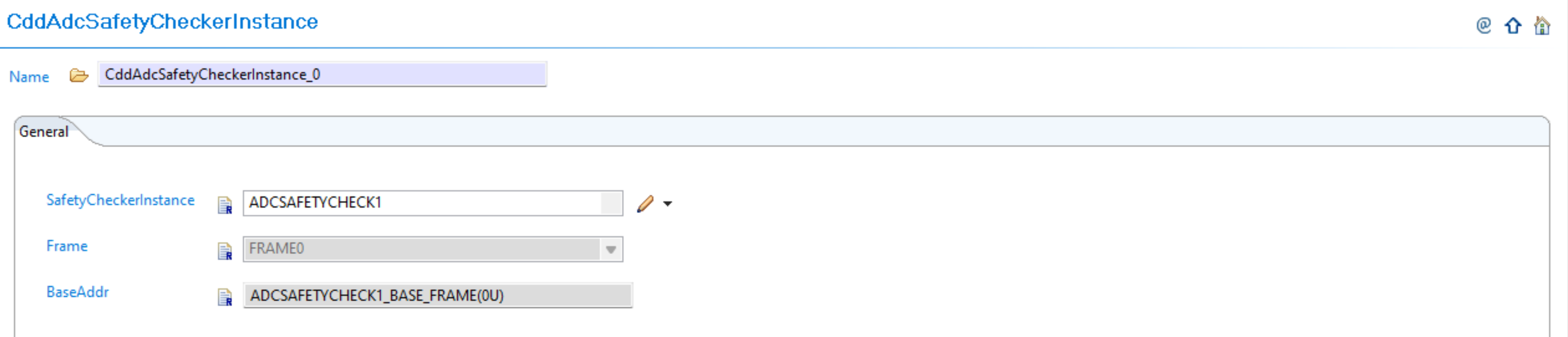 Configure CDD ADC Safety Checker Instance