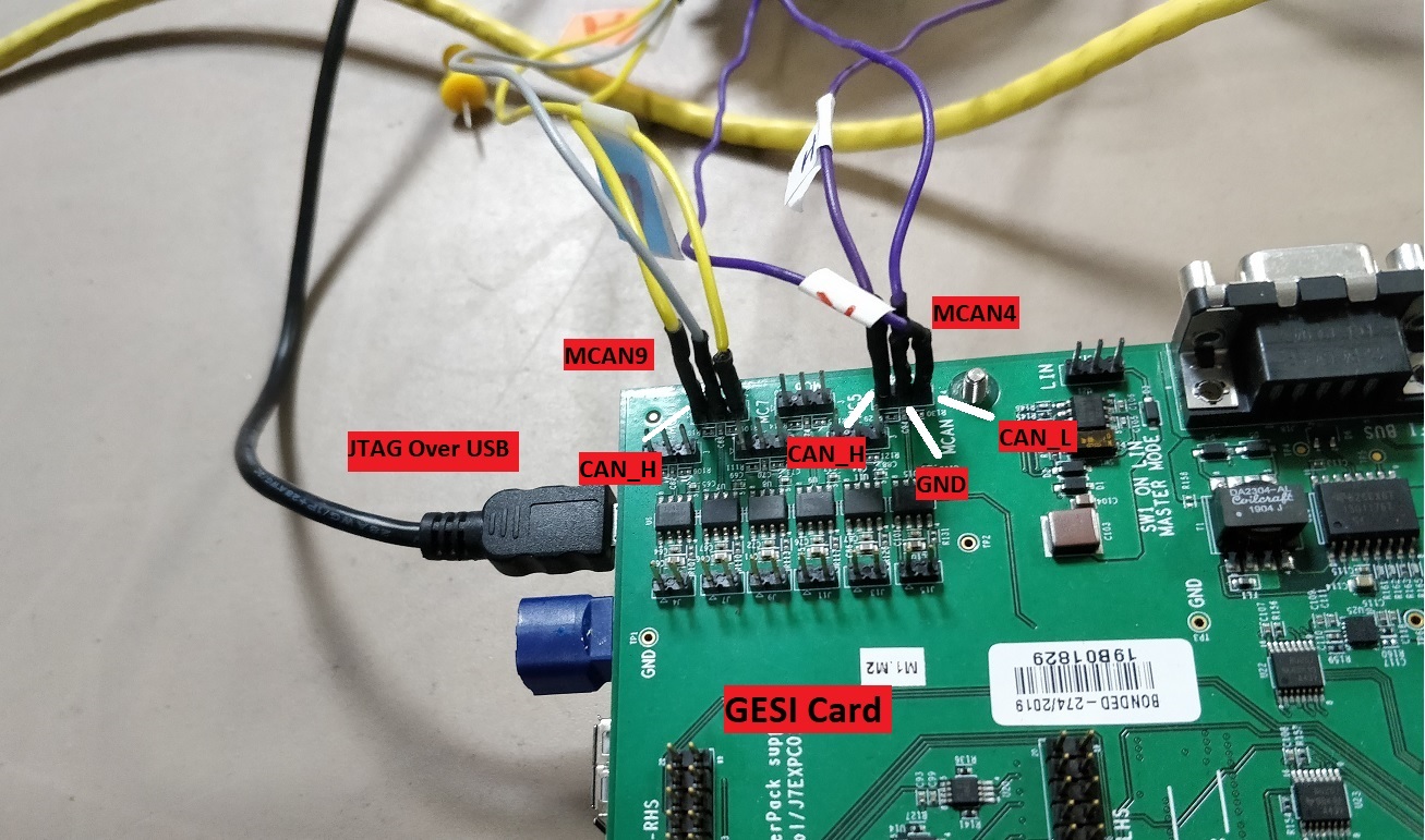 CAN connections on base board
