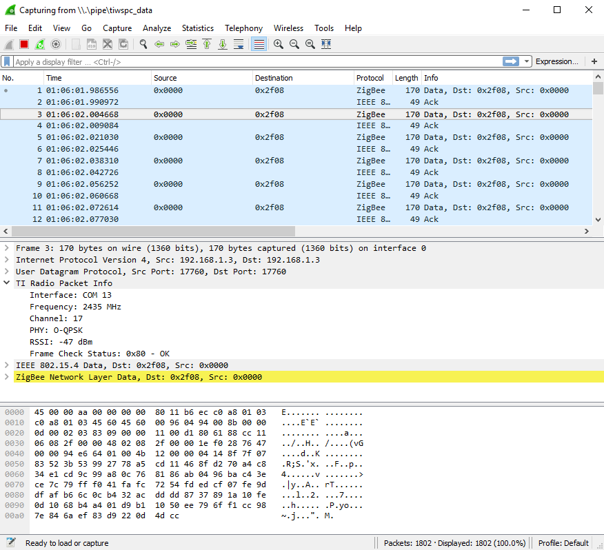 wireshark packet sniffer point switch port