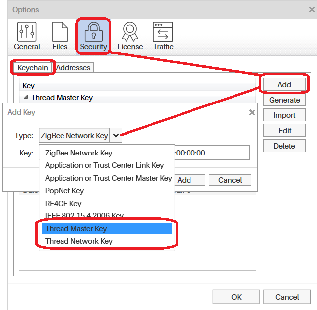 ubiqua add key option