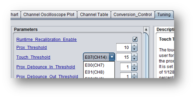 Proximity and Touch Thresholds