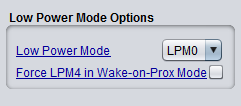Low Power Mode Options