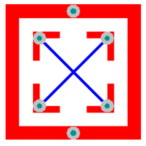 RX Electrodes Bottom Layer Connections