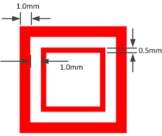 10mm Mutual Capacitive Button Dimensions