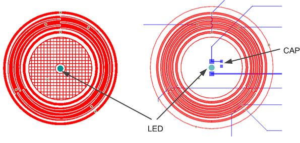 3 Element Wheel Design with Center LED