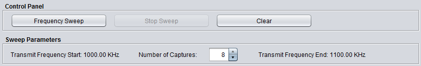 Frequency Sweep Controls
